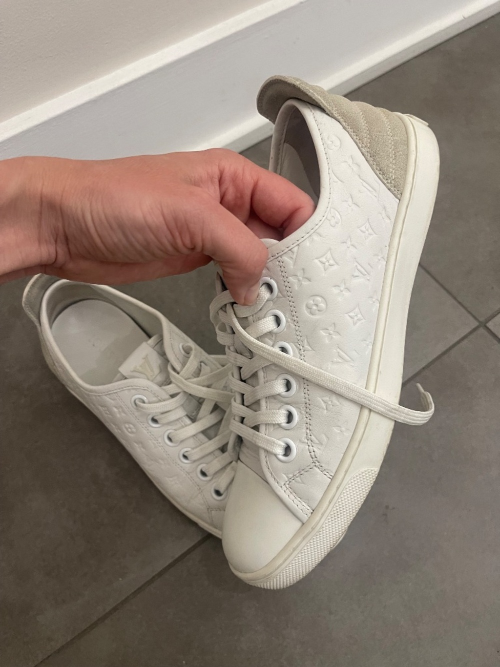 Leather Louis Vuitton sneakers size 38 - Picture 4 of 9